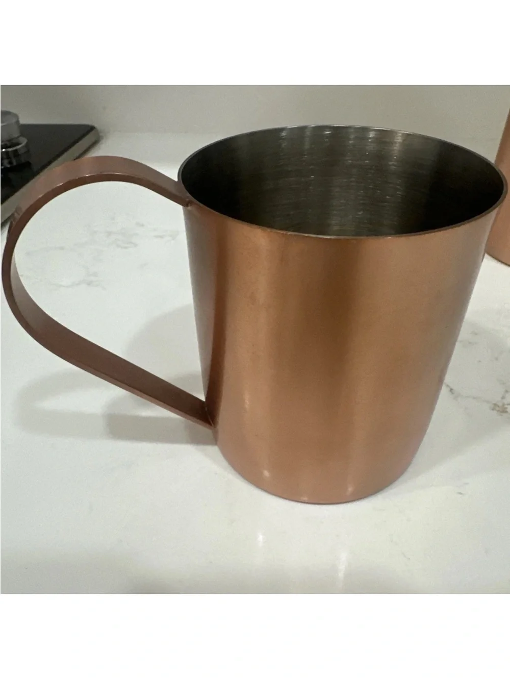 Crate & Barrel Copper Set Of 2 Mugs Quality Drinkwear India Metal
